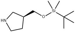 (S)-3-(((叔丁基二甲基甲硅烷基)氧基)甲基)吡咯烷, 2891497-41-7, 结构式