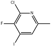 2-Chloro-3-fluoro-4-iodo-6-methylpyridine Structure