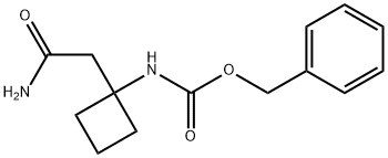 benzyl 1-(2-amino-2-oxoethyl)cyclobutylcarbamate Structure