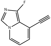 8-Ethynyl-1-fluoroimidazo[1,5-a]pyridine 化学構造式