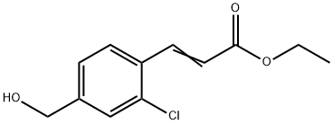 3-(2-氯-4-(羟甲基)苯基)丙烯酸乙酯, 2891801-25-3, 结构式