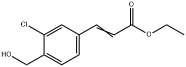 3-(3-氯-4-(羟甲基)苯基)丙烯酸乙酯 结构式