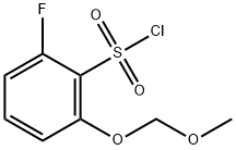 2-Fluoro-6-(methoxymethoxy)benzenesulfonyl chloride Struktur