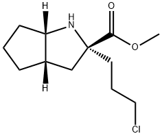 Methyl (2R,3aS,6aS)-2-(3-chloropropyl)octahydrocyclopenta[b]pyrrole-2-carboxylate Structure