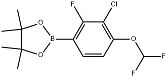 2-[3-Chloro-4-(difluoromethoxy)-2-fluorophenyl]-4,4,5,5-tetramethyl-1,3,2-dio... Struktur