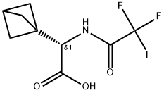 (S)-2-(Bicyclo[1.1.1]pentan-1-yl)-2-(2,2,2-trifluoroacetamido)acetic acid Structure