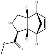 Methyl (1S,3aS,4S,7R,7aR)-3a-fluoro-2,3,3a,4,7,7a-hexahydro-1H-4,7-methanoisoindole-1-carboxylate Structure