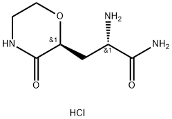 (S)-2-氨基-3-((S)-3-氧代吗啉-2-基)丙酰胺盐酸盐 结构式