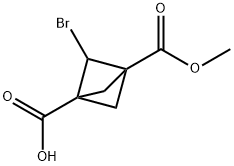 2-溴-3-(甲氧羰基)双环[1.1.1]戊烷-1-羧酸, 2892396-16-4, 结构式