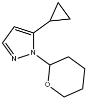 5-Cyclopropyl-1-(tetrahydro-2H-pyran-2-yl)-1H-pyrazole Structure