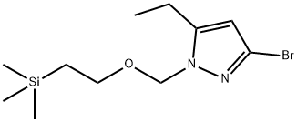 3-Bromo-5-ethyl-1-((2-(trimethylsilyl)ethoxy)methyl)-1H-pyrazole Structure