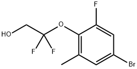 2-(4-溴-2-氟-6-甲基苯氧基)-2,2-二氟乙醇, 2892710-33-5, 结构式