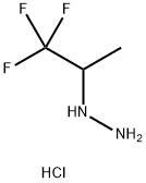 Hydrazine, (2,2,2-trifluoro-1-methylethyl)-, hydrochloride (1:2) Structure