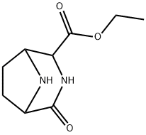 3,8-Diazabicyclo[3.2.1]octane-2-carboxylic acid, 4-oxo-, ethyl ester Struktur