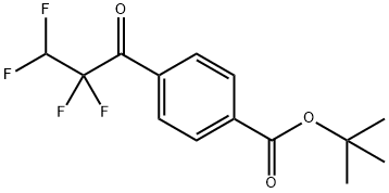 4-(2,2,3,3-四氟丙酰基)苯甲酸叔丁酯 结构式