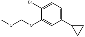 1-溴-4-环丙基-2-(甲氧基甲氧基)苯 结构式