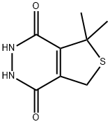 5,5-Dimethyl-2,3,5,7-tetrahydrothieno[3,4-d]pyridazine-1,4-dione 化学構造式