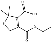 4-(乙氧羰基)-2,2-二甲基-2,5-二氢噻吩-3-羧酸, 2893971-66-7, 结构式