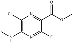 6-氯-3-氟-5-(甲氨基)吡嗪-2-羧酸甲酯, 2893978-94-2, 结构式