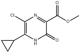 Methyl 6-chloro-5-cyclopropyl-3-oxo-3,4-dihydropyrazine-2-carboxylate Structure