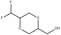 (5-(Difluoromethyl)-1,4-dioxan-2-yl)methanol Struktur