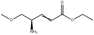 Ethyl (R)-4-amino-5-methoxypent-2-enoate Struktur