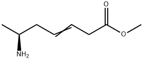 (S)-6-氨基庚-3-烯酸甲酯 结构式