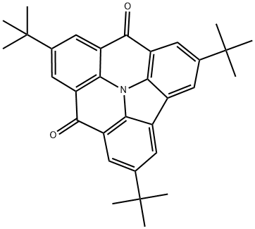 2,5,9-tri-tert-butylbenzo[8,1]indolizino[2,3,4,5,6-defg]acridine-7,11-dione Structure