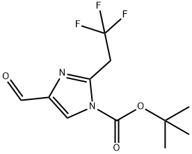 1H-咪唑-1-羧酸4-甲酰基-2-(2,2,2-三氟乙基)-1,1-二甲基乙酯,2896083-87-5,结构式
