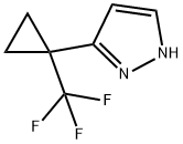 3-[1-(三氟甲基)环丙基]1H-吡唑,2897679-73-9,结构式