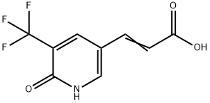 3-(6-氧代-5-(三氟甲基)-1,6-二氢吡啶-3-基)丙烯酸 结构式