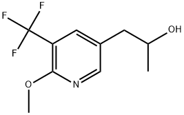 1-(6-Methoxy-5-(trifluoromethyl)pyridin-3-yl)propan-2-ol Struktur