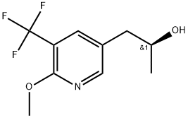 (S)-1-(6-Methoxy-5-(trifluoromethyl)pyridin-3-yl)propan-2-ol Struktur