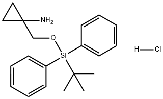 Cyclopropanamine, 1-[[[(1,1-dimethylethyl)diphenylsilyl]oxy]methyl]-, hydrochloride (1:1) Struktur