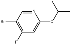 Pyridine, 5-bromo-4-fluoro-2-(1-methylethoxy)- Structure