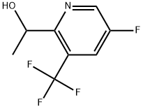 1-(5-Fluoro-3-(trifluoromethyl)pyridin-2-yl)ethan-1-ol Struktur