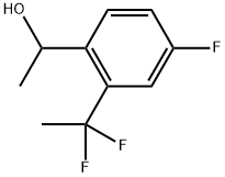 1-(2-(1,1-Difluoroethyl)-4-fluorophenyl)ethan-1-ol Struktur