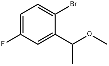 1-Bromo-4-fluoro-2-(1-methoxyethyl)benzene Struktur