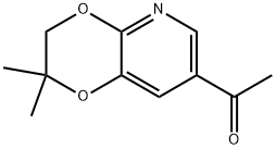 1-(2,2-Dimethyl-2,3-dihydro-[1,4]dioxino[2,3-b]pyridin-7-yl)ethan-1-one Struktur