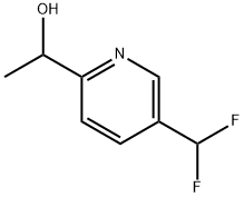 1-(5-(Difluoromethyl)pyridin-2-yl)ethan-1-ol Struktur