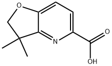 3,3-Dimethyl-2,3-dihydrofuro[3,2-b]pyridine-5-carboxylic acid Struktur