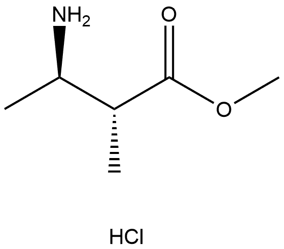 Butanoic acid, 3-amino-2-methyl-, methyl ester, hydrochloride (1:1), (2R,3R)- Structure