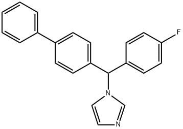 1-([1,1'-biphenyl]-4-yl(4-fluorophenyl)methyl)-1H-imidazole Struktur