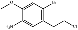 4-Bromo-5-(2-chloroethyl)-2-methoxyaniline Struktur