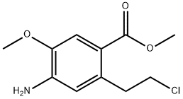 Methyl 4-amino-2-(2-chloroethyl)-5-methoxybenzoate Struktur