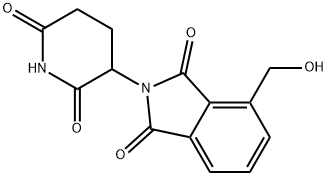 2-(2,6-二氧哌啶-3-基)-4-(羟甲基)异吲哚啉-1,3-二酮 结构式