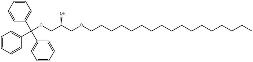 (R)-1-(Heptadecyloxy)-3-(trityloxy)propan-2-ol 化学構造式