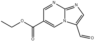 Ethyl 3-formylimidazo[1,2-a]pyrimidine-6-carboxylate Struktur