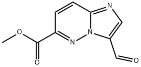 Methyl 3-formylimidazo[1,2-b]pyridazine-6-carboxylate Struktur