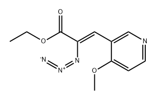 2-Propenoic acid, 2-azido-3-(4-methoxy-3-pyridinyl)-, ethyl ester, (2Z)-